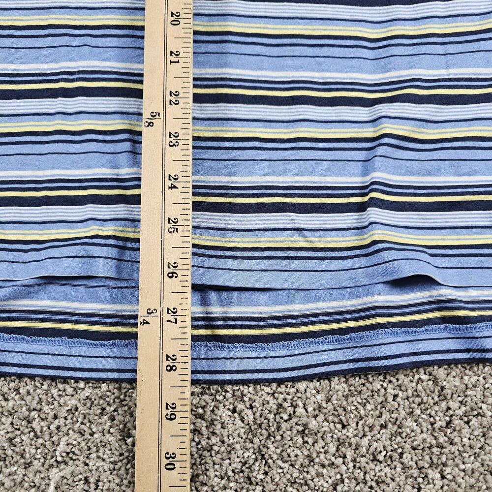 Vintage Polo Ralph Lauren Shirt Mens Large Blue Striped Pima Casual Golf Preppy - Picture 10 of 11
